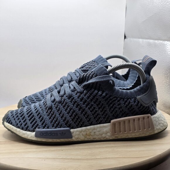 CQ2029 Adidas NMD R1 STLT Primeknit Steel Women's Size 8 Shoes - Picture 1 of 9